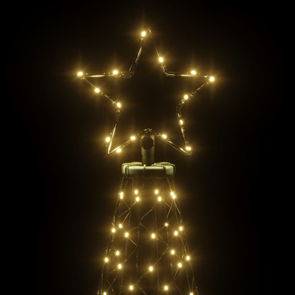vidaXL juletræ med spyd 3000 LED'er 800 cm varmt hvidt lys