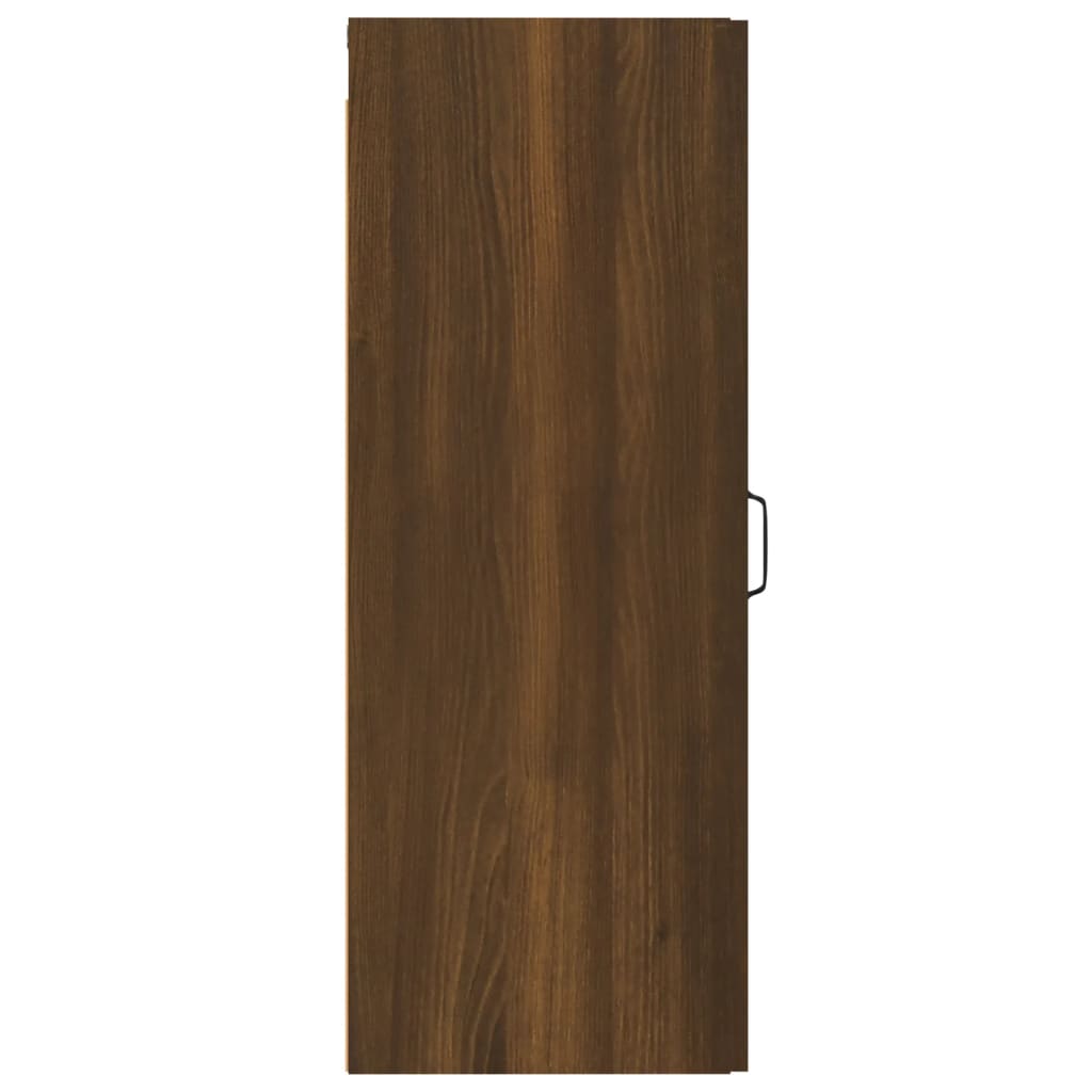 vidaXL vægskab 34,5x34x90 cm konstrueret træ brun egetræsfarve