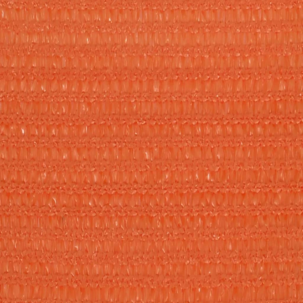 vidaXL solsejl 160 g/m² 3,5x3,5x4,9 m HDPE orange