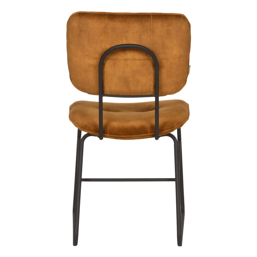 LABEL51 spisebordsstole 2 stk. Dez 49x60x87 cm okkerfarvet