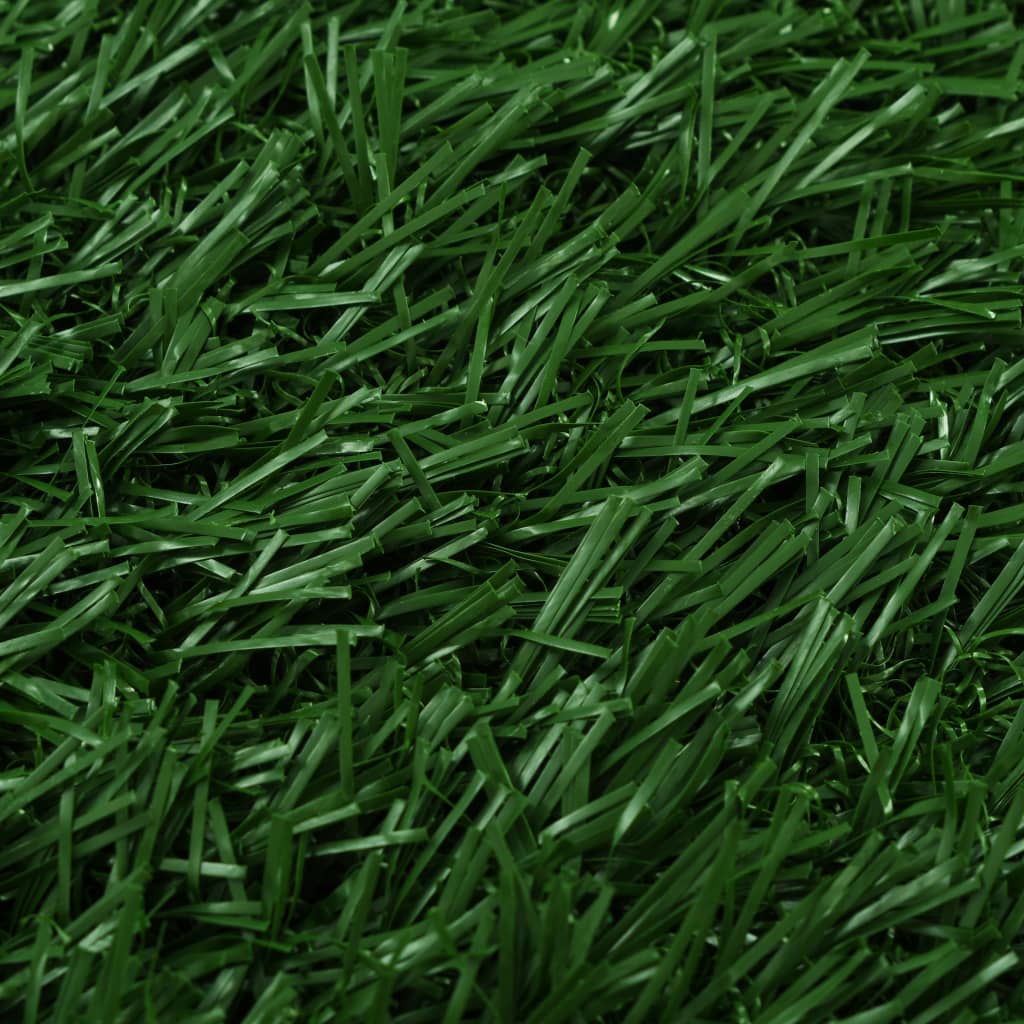 vidaXL kæledyrstoilet med bakke og kunstgræs 2 stk. grøn 63x50x7 cm