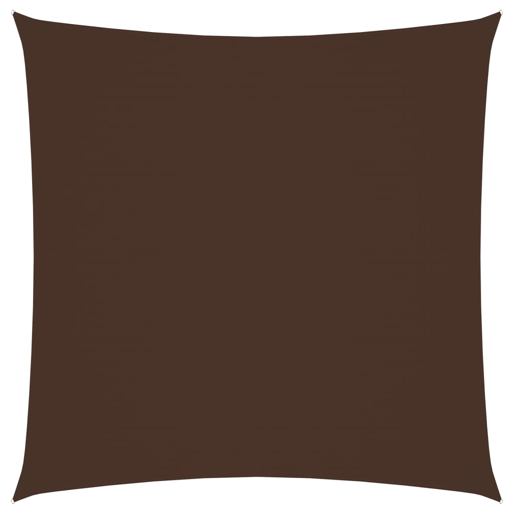 vidaXL solsejl 2x2 m firkantet oxfordstof brun