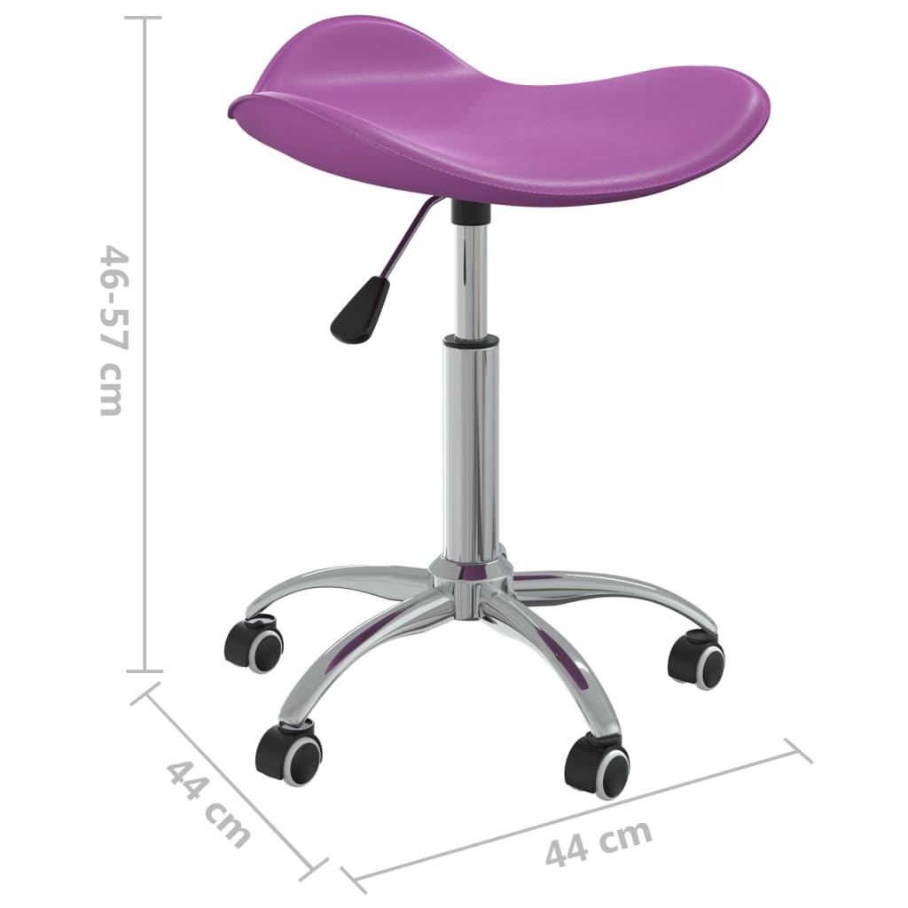 vidaXL drejelige spisebordsstole 2 stk. kunstlæder lilla