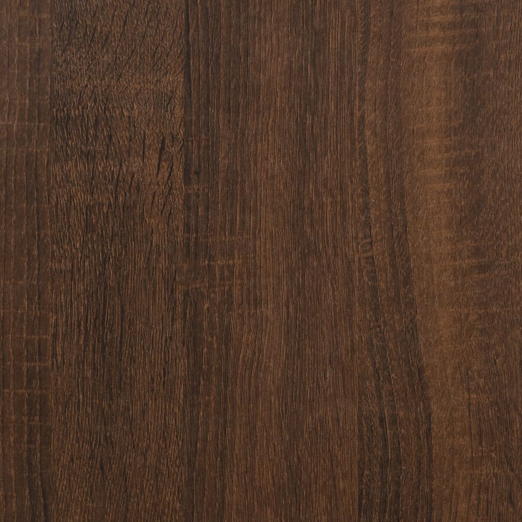 vidaXL skænk 91x29,5x65 cm konstrueret træ brun egetræsfarve