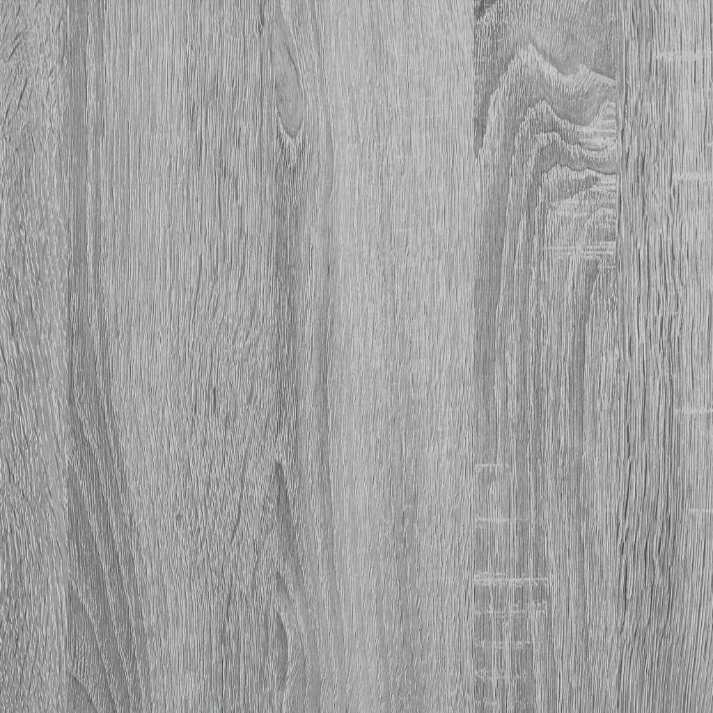 vidaXL sofabord 70x50x50 cm konstrueret træ og metal grå sonoma-eg