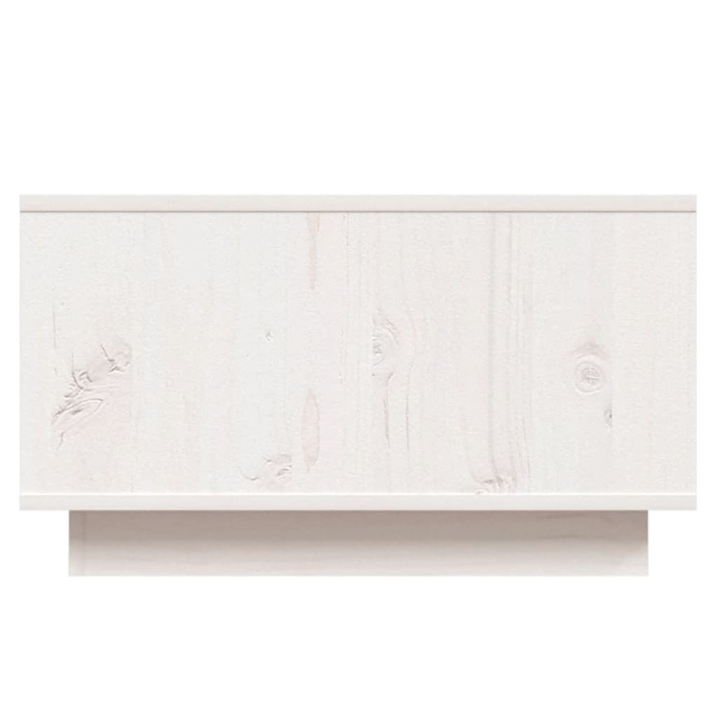 vidaXL sofabord 55x56x32 cm massivt fyrretræ hvid