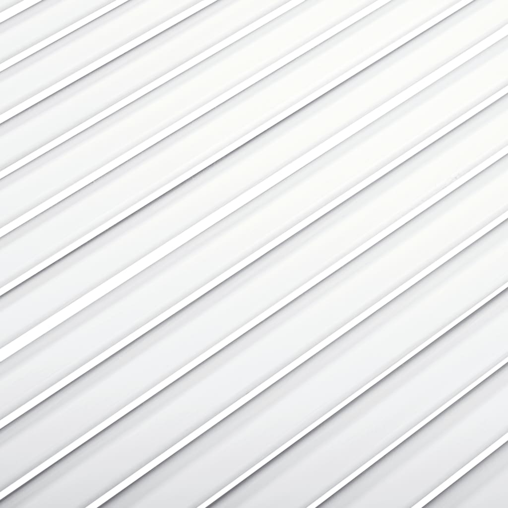 vidaXL skabslåge 69x59,4 cm lameldesign massivt fyrretræ hvid