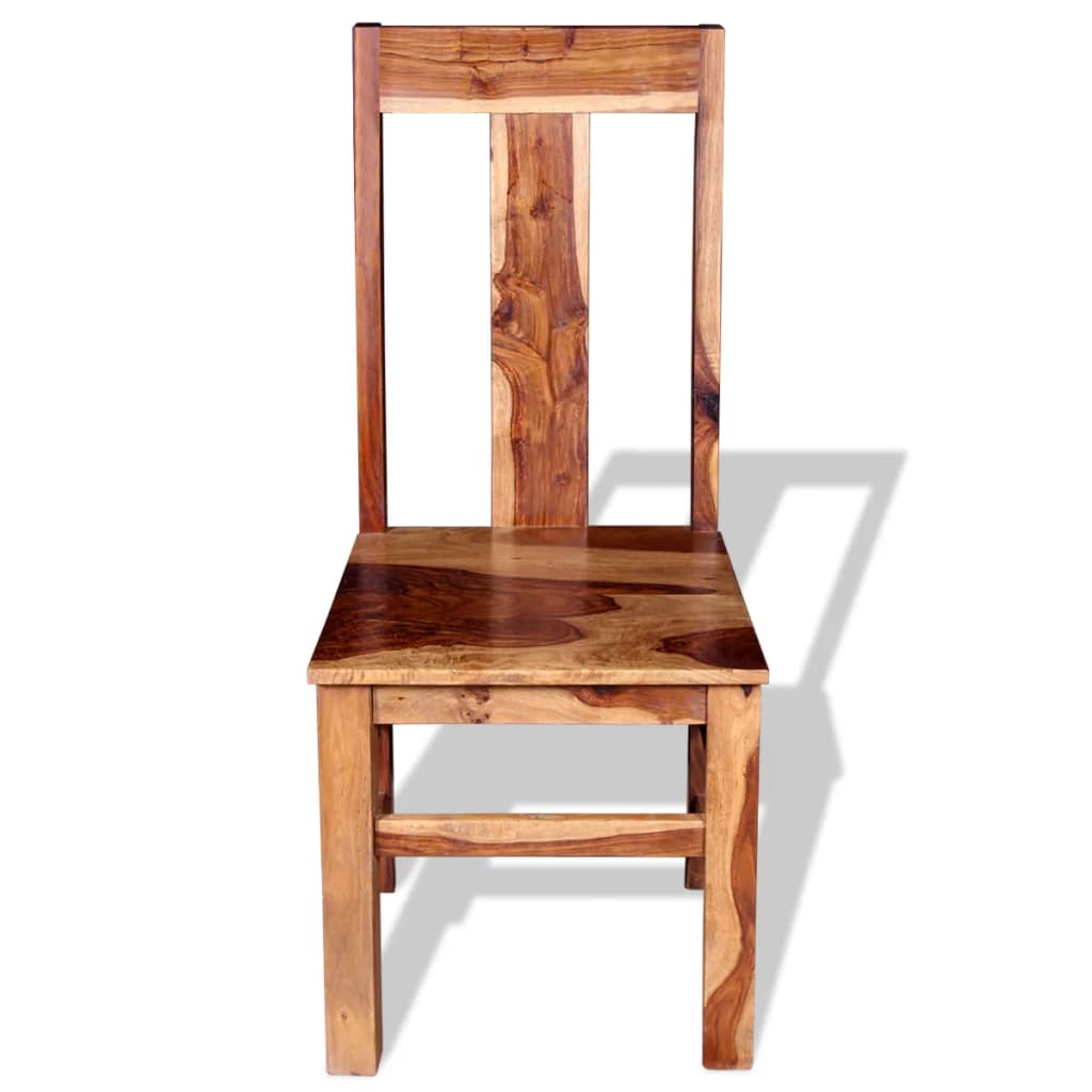 vidaXL spisebordsstole 6 stk. i massivt sheeshamtræ