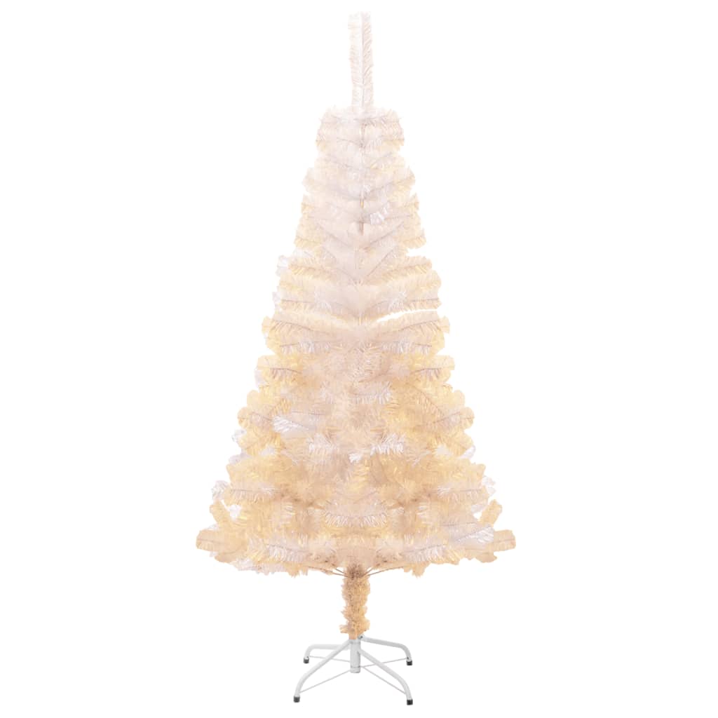 vidaXL kunstigt juletræ med farverige grene 120 cm PVC hvid
