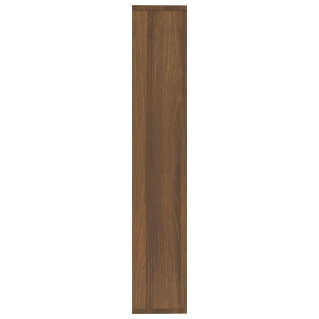 vidaXL væghylde 36x16x90 cm konstrueret træ brun egetræsfarve