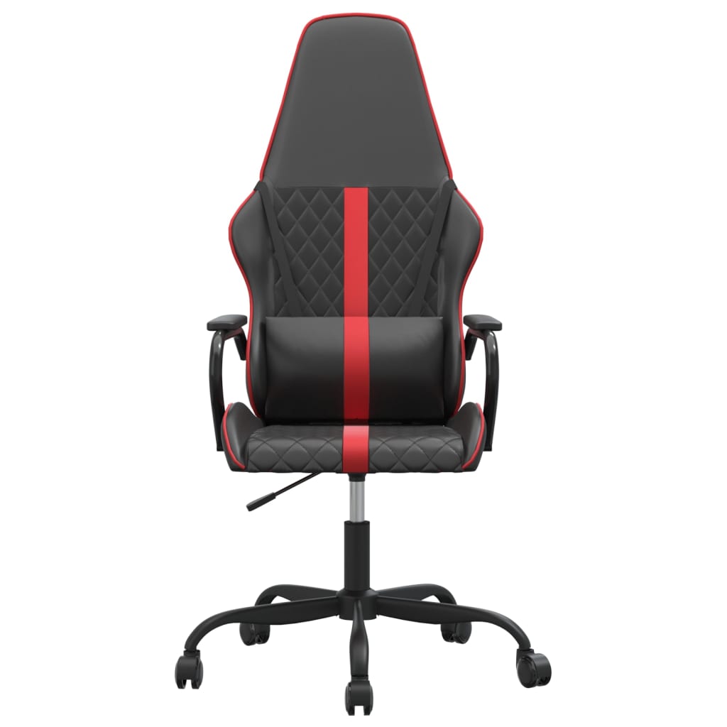 vidaXL gamingstol kunstlæder sort og rød