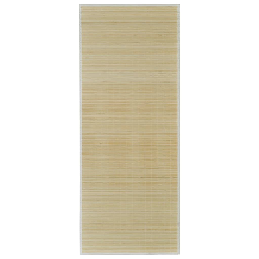 vidaXL tæppe 160x230 cm bambus naturfarvet
