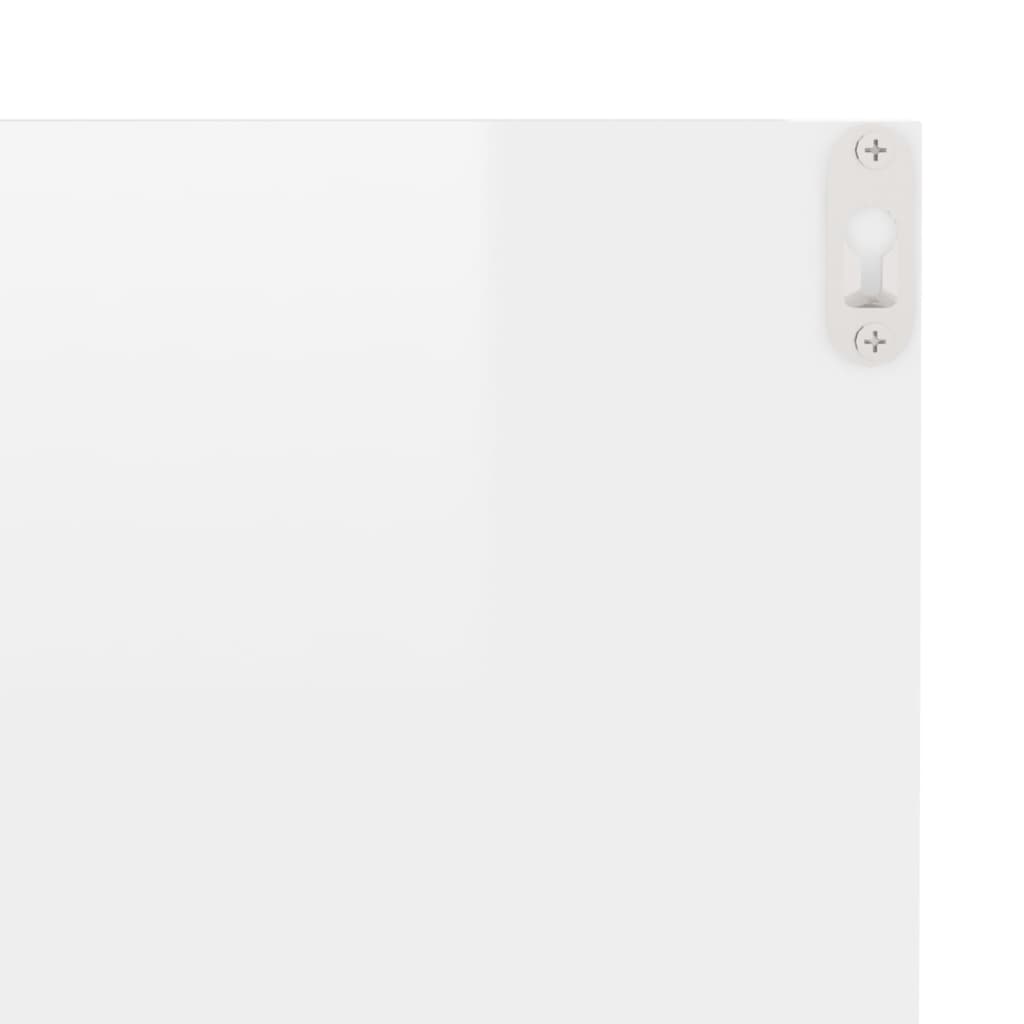 vidaXL væghylder 4 stk. 40x11,5x18 cm hvid højglans