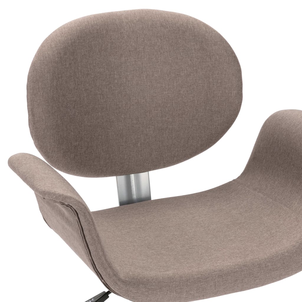 vidaXL drejelig spisebordsstol stof gråbrun