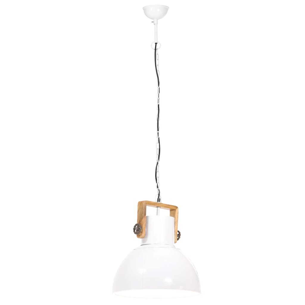 vidaXL industriel hængelampe 25 W rund 40 cm E27 hvid
