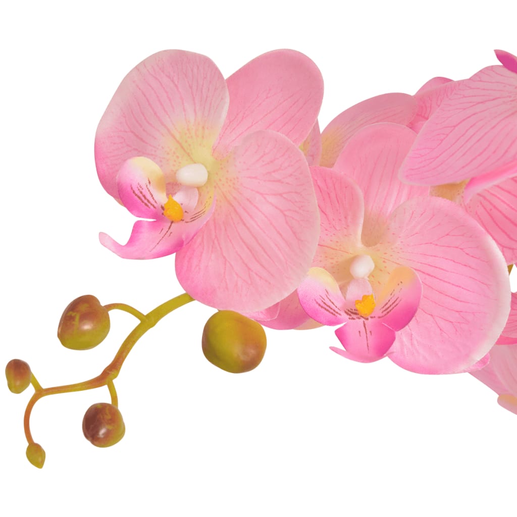 vidaXL kunstig orkidéplante med urtepotte 65 cm pink