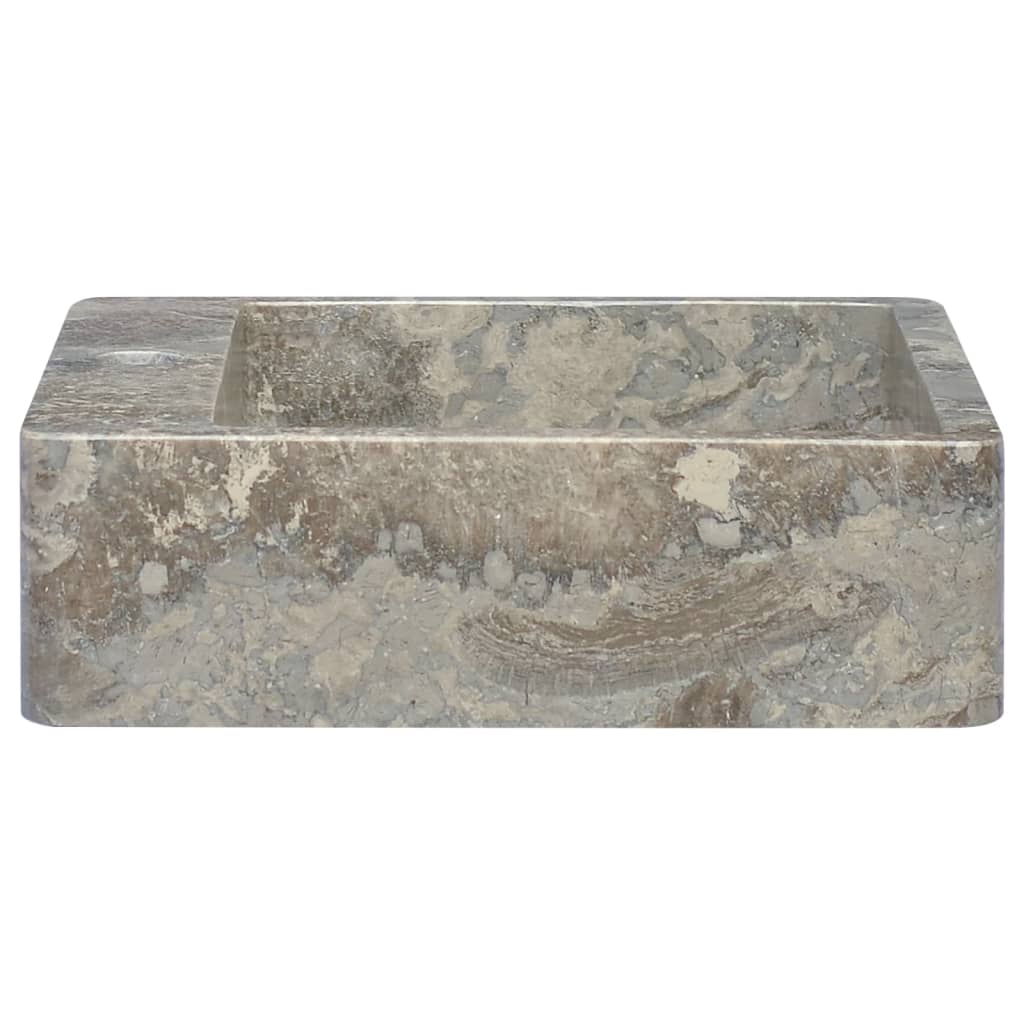 vidaXL håndvask 40x40x12 cm marmor grå