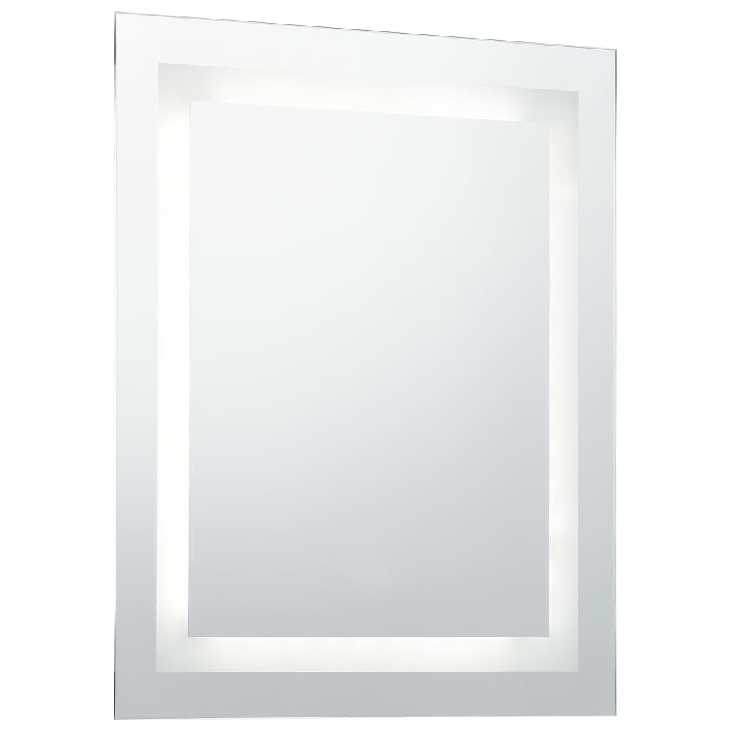 vidaXL LED-spejl til badeværelset med berøringssensor 50x60 cm