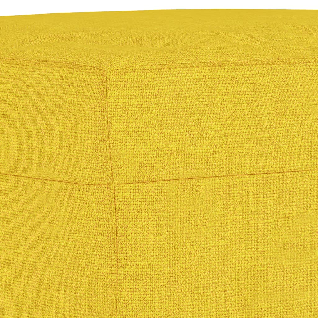 vidaXL fodskammel 60x50x41 cm stof gul
