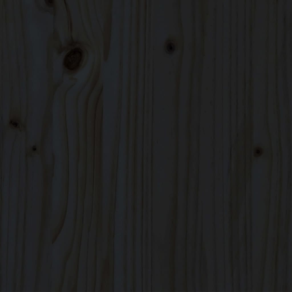 vidaXL sengeramme 140x200 cm massivt fyrretræ sort
