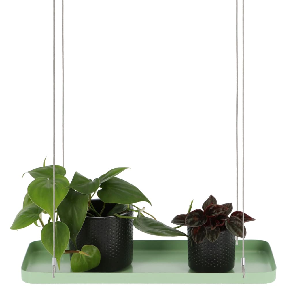 Esschert Design hængende plantebakke str. S rektangulær grøn