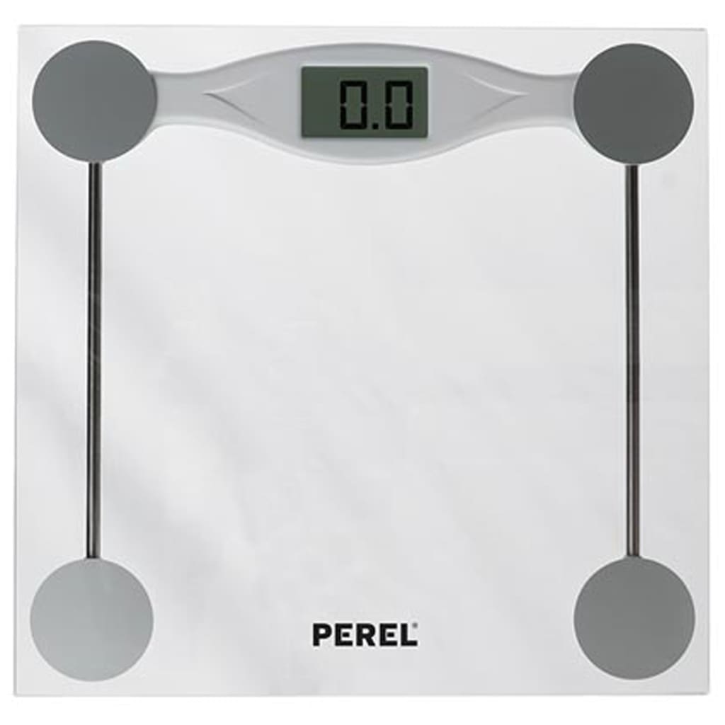 Perel digital badevægt 180 kg gennemsigtig