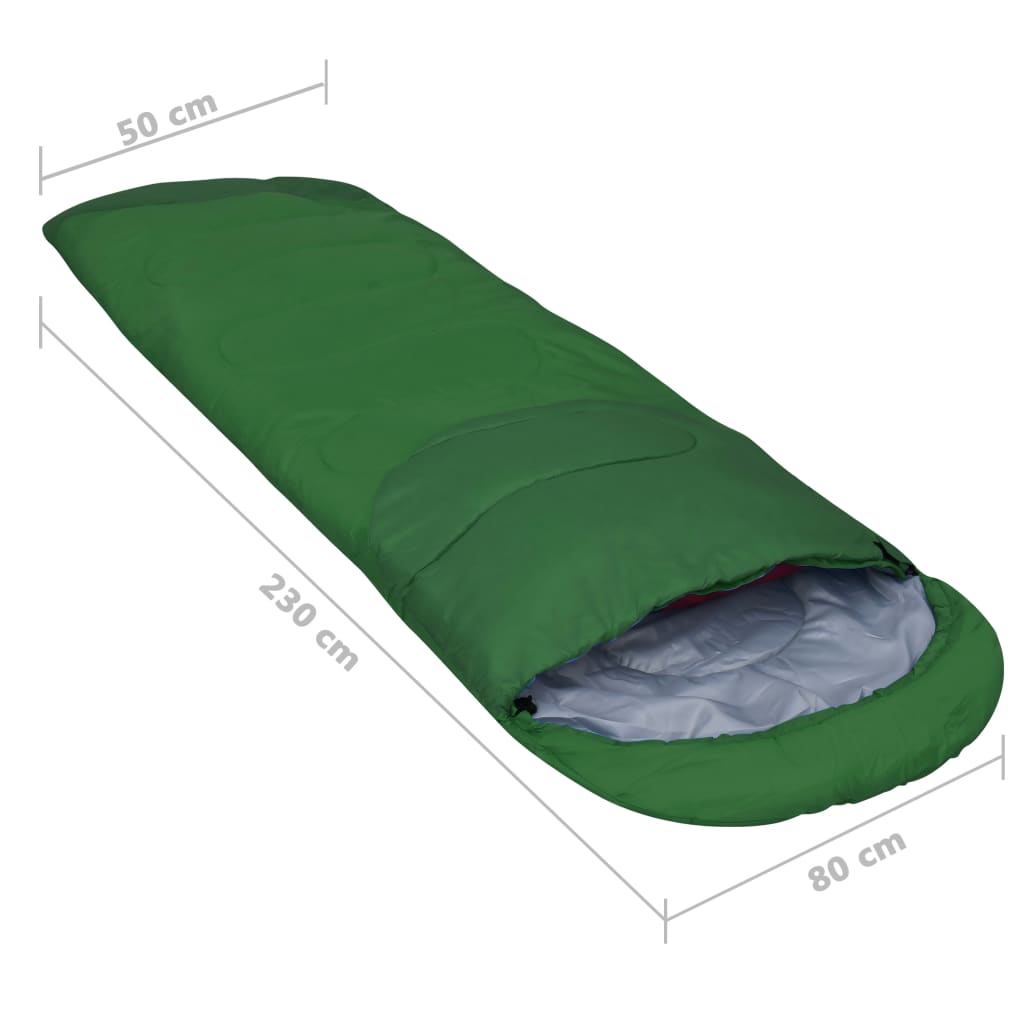 vidaXL sovepose 850 g 15 °C grøn