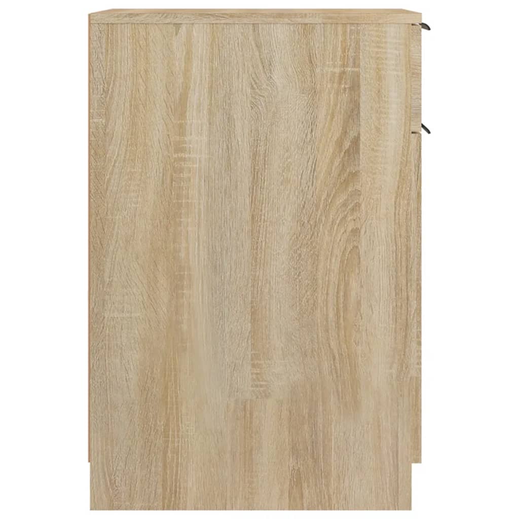 vidaXL skrivebord 33,5x50x75 cm konstrueret træ sonoma-eg