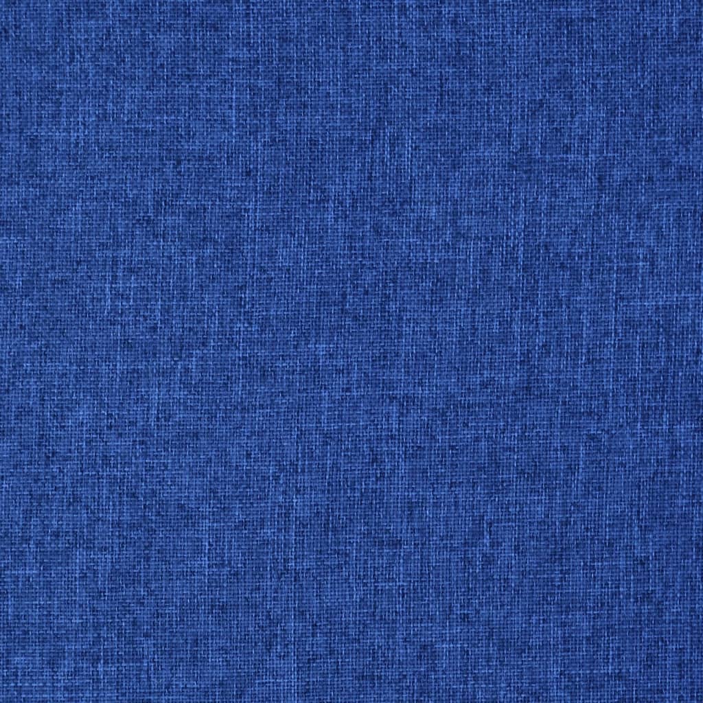 vidaXL foldbar gulvstol stof blå