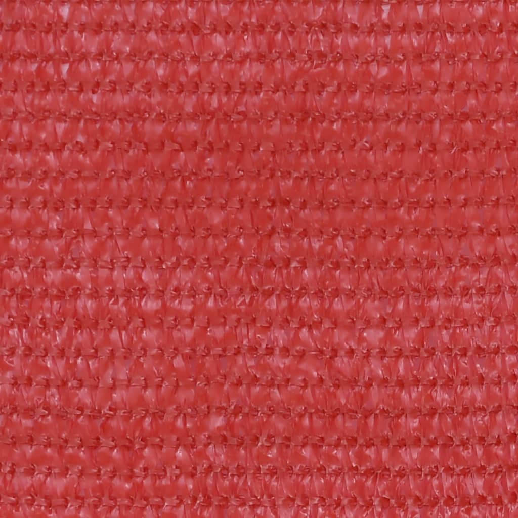 vidaXL altanafskærmning 75x500 cm HDPE rød