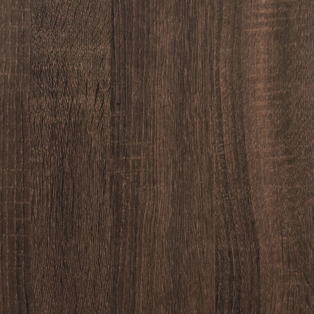 vidaXL møbelsæt til badeværelse 4 dele konstrueret træ brunt egetræ