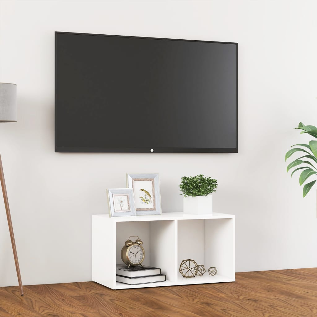 vidaXL tv-bord 72x35x36,5 cm konstrueret træ hvid