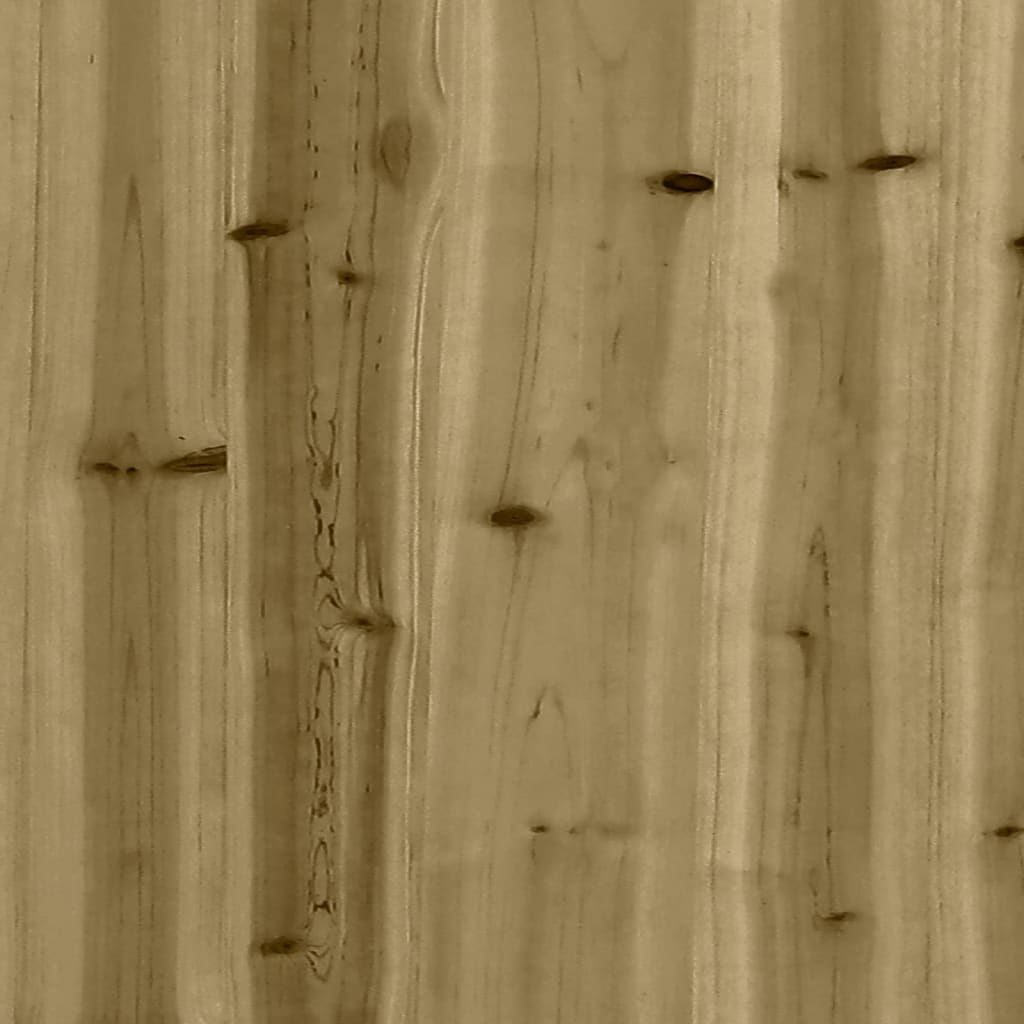 vidaXL havebænk med gabiondesign 287x71x65,5 cm imprægneret fyrretræ