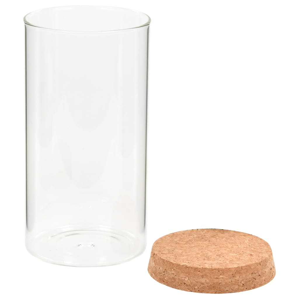 vidaXL opbevaringsglas med korklåg 6 stk. 1100 ml