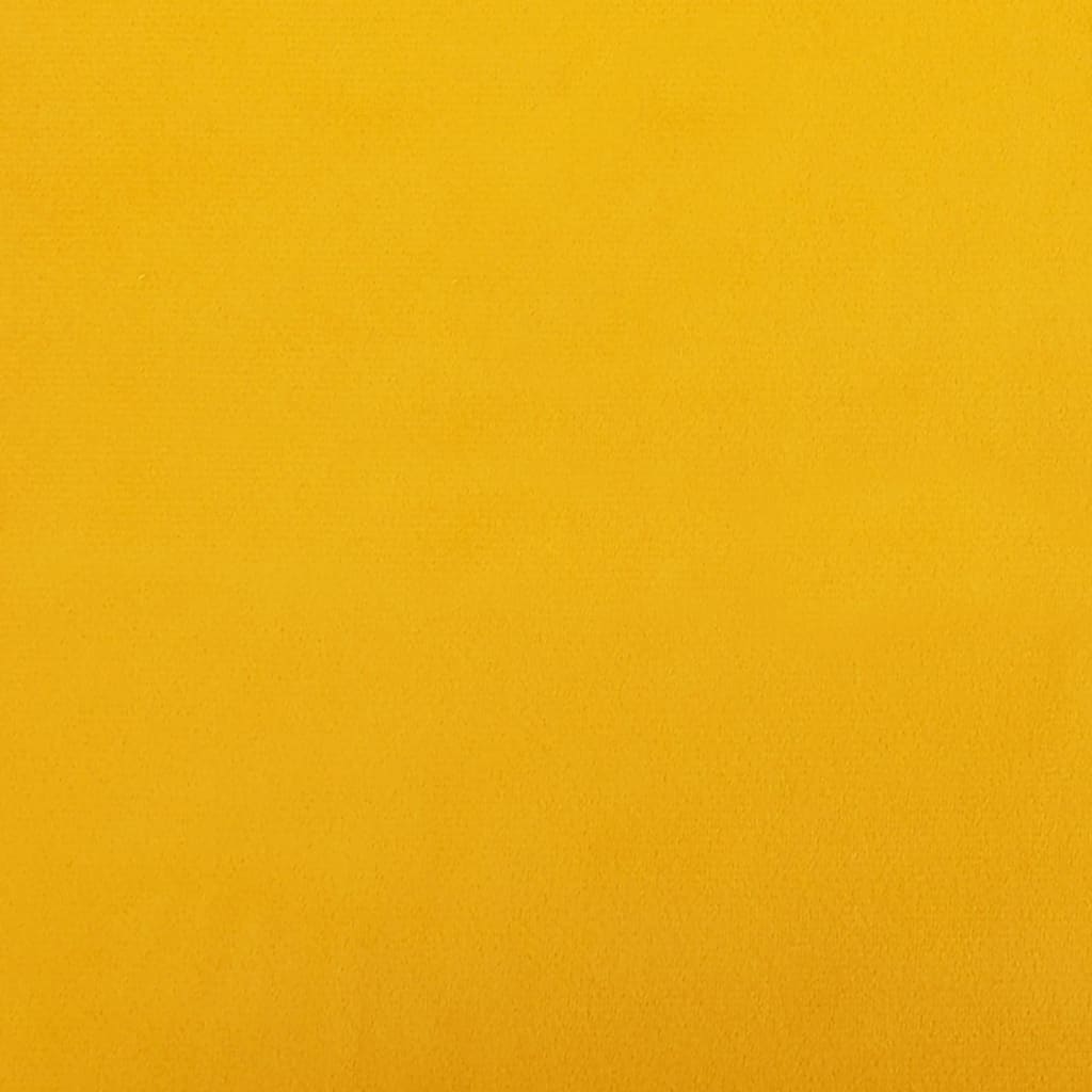 vidaXL fodskammel 78x56x32 cm fløjl gul
