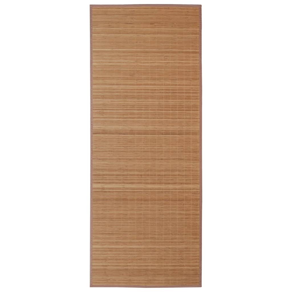 vidaXL tæppe 160x230 cm bambus brun