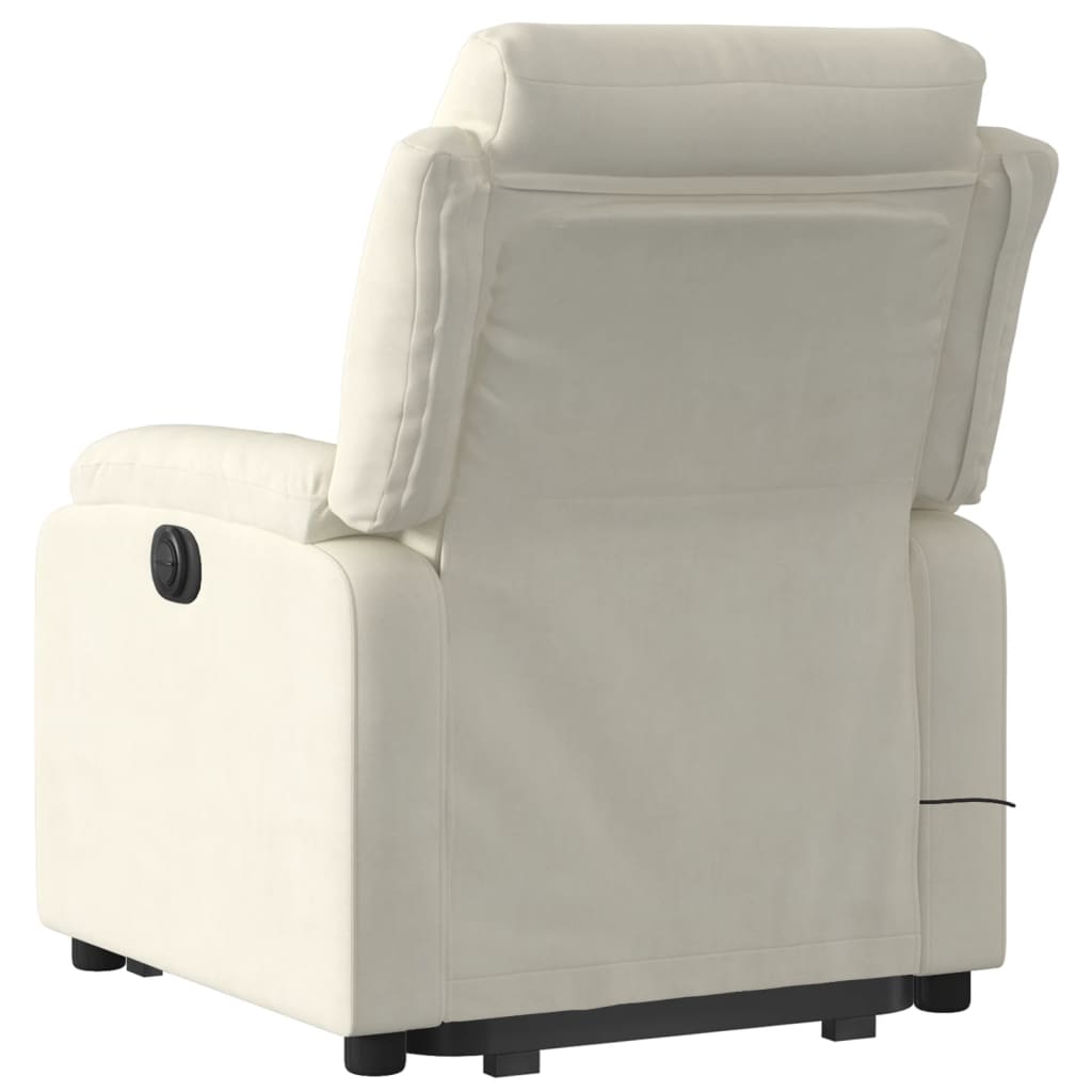 vidaXL løftestol med massagefunktion fløjl grøn