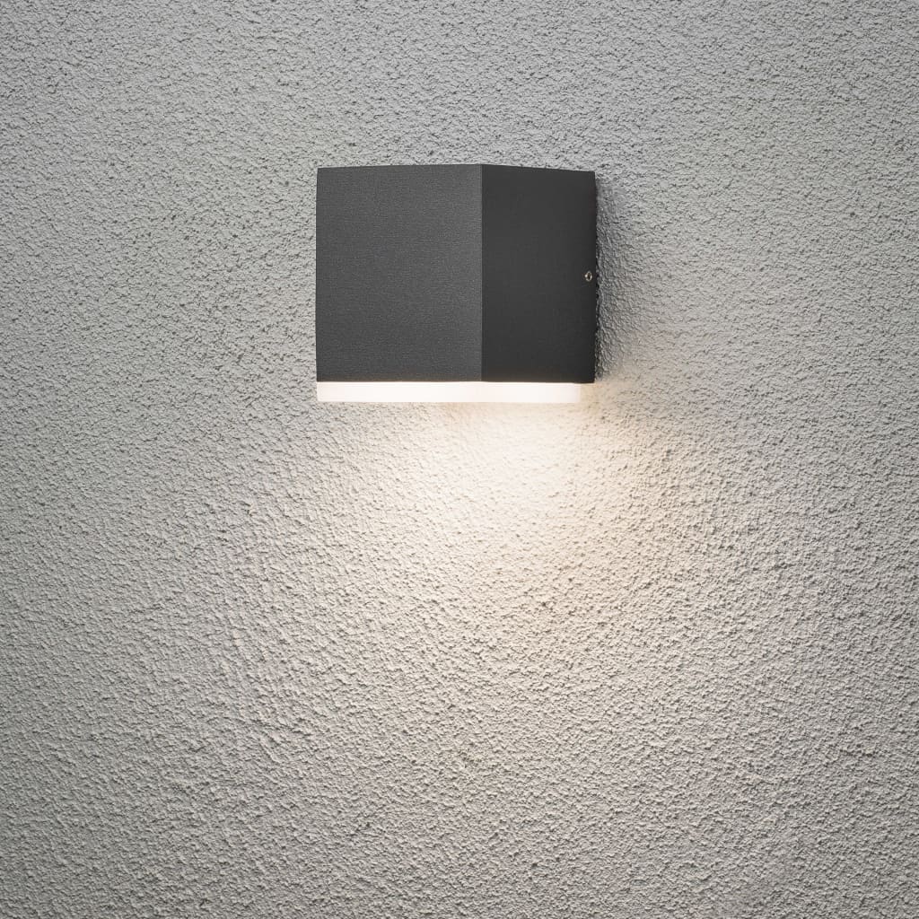 KONSTSMIDE LED-væglampe Monza 1x6W mørkegrå