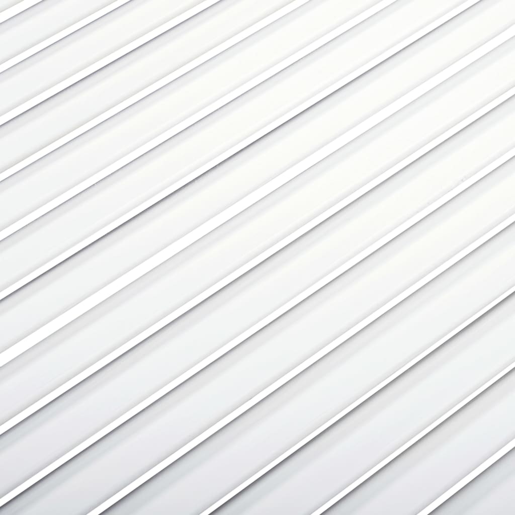 vidaXL skabslåge 99,3x39,4 cm lameldesign massivt fyrretræ hvid