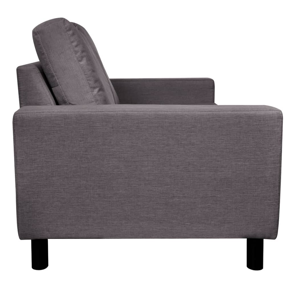 vidaXL 2-pers. sofa i stof mørkegrå