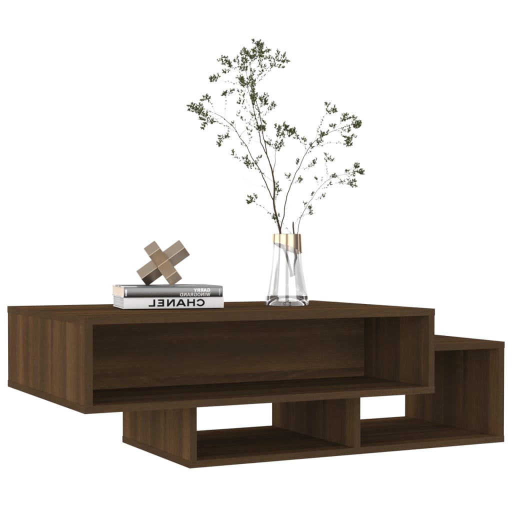 vidaXL sofabord 105x55x32 cm konstrueret træ brun egetræsfarve