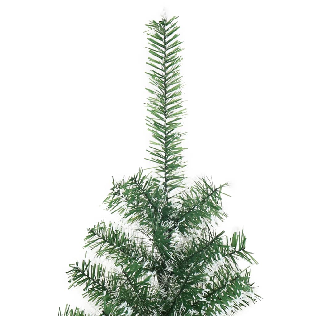 vidaXL kunstigt juletræ med sne 240 cm grøn