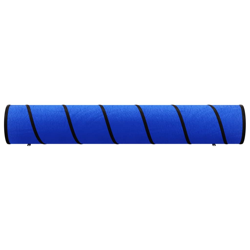 vidaXL agilitytunnel til hunde Ø50x300 cm polyester blå