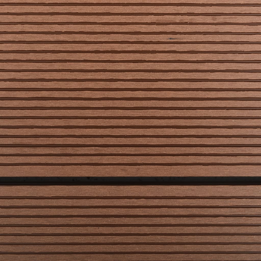 vidaXL udendørs brusekar 110 x 62 cm WPC rustfrit stål brun