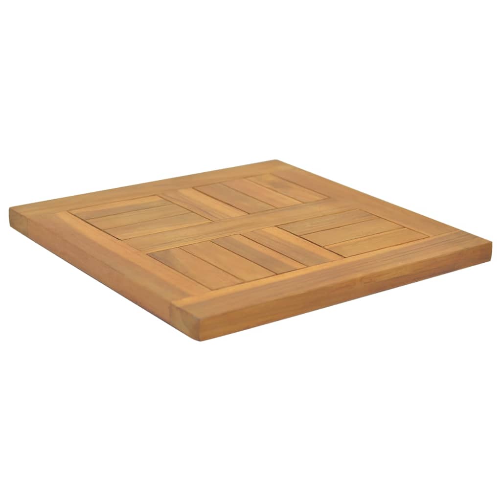 vidaXL firkantet bordplade 40x40x2,5 cm massivt teaktræ