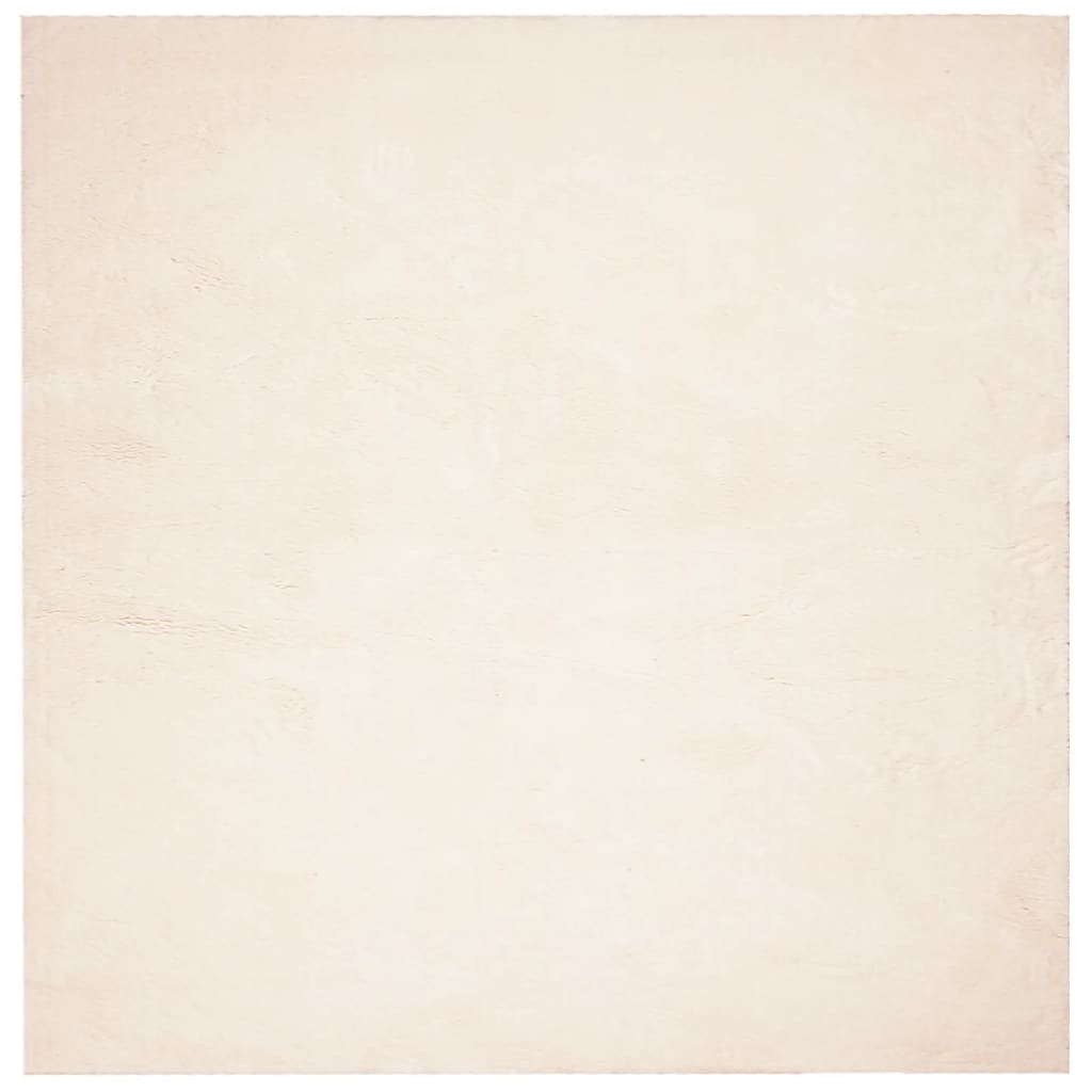 vidaXL gulvtæppe HUARTE 240x240 cm kort luv og vaskbart beige