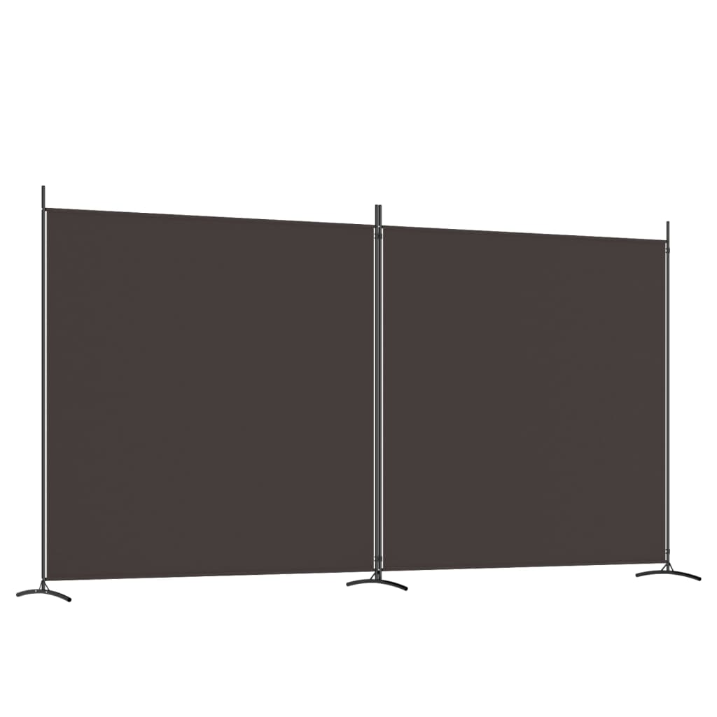vidaXL 2-panels rumdeler 348x180 cm stof brun