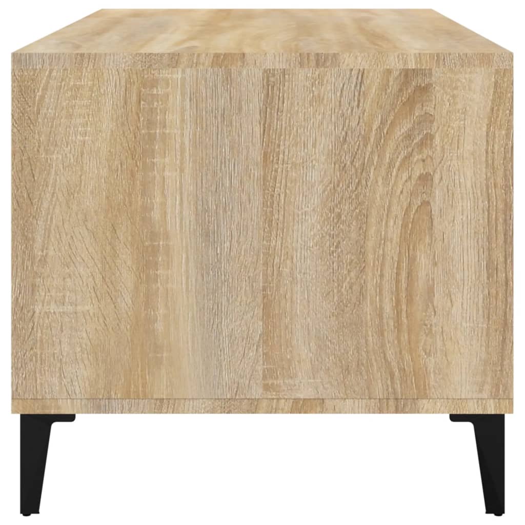 vidaXL sofabord 90x49x45 cm konstrueret træ sonoma-eg