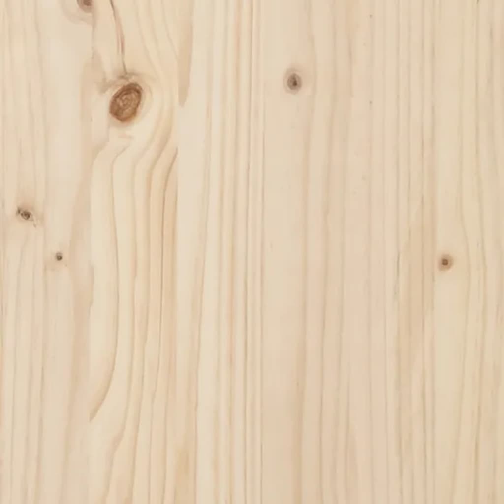 vidaXL sengegavl 105,5x4x100 cm massivt fyrretræ