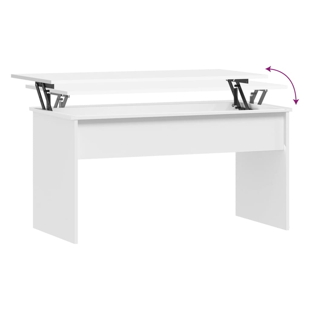 vidaXL sofabord 102x50,5x52,5 cm konstrueret træ hvid
